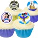 Pirate Toppers set 20 mini discuri din vafa gata decupate cu pirati D5cm